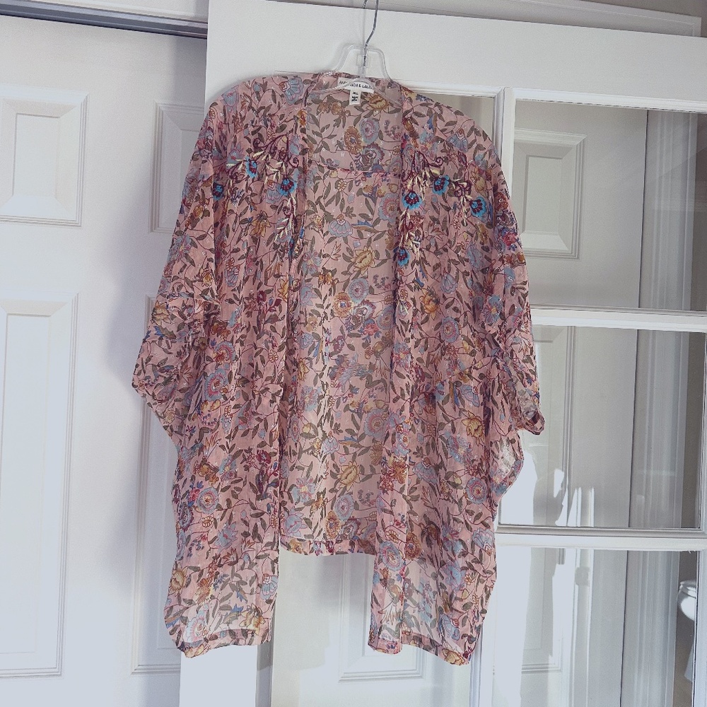 Beautiful, light, floral cover up